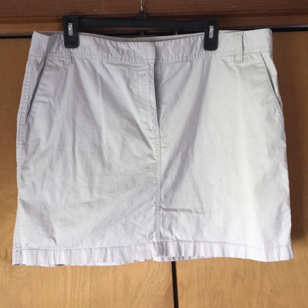 LOFT Khaki cotton skirt, size 16